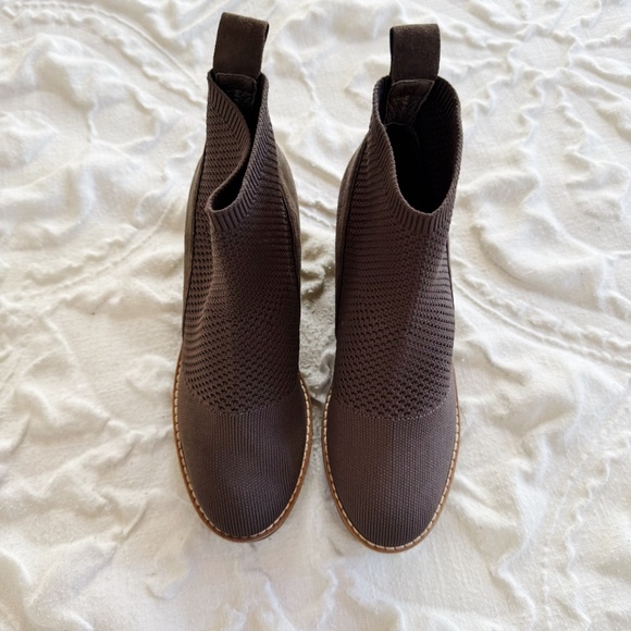 Eileen Fisher Quill Platform Wedge Bootie Size 6.5 New - Picture 8 of 9